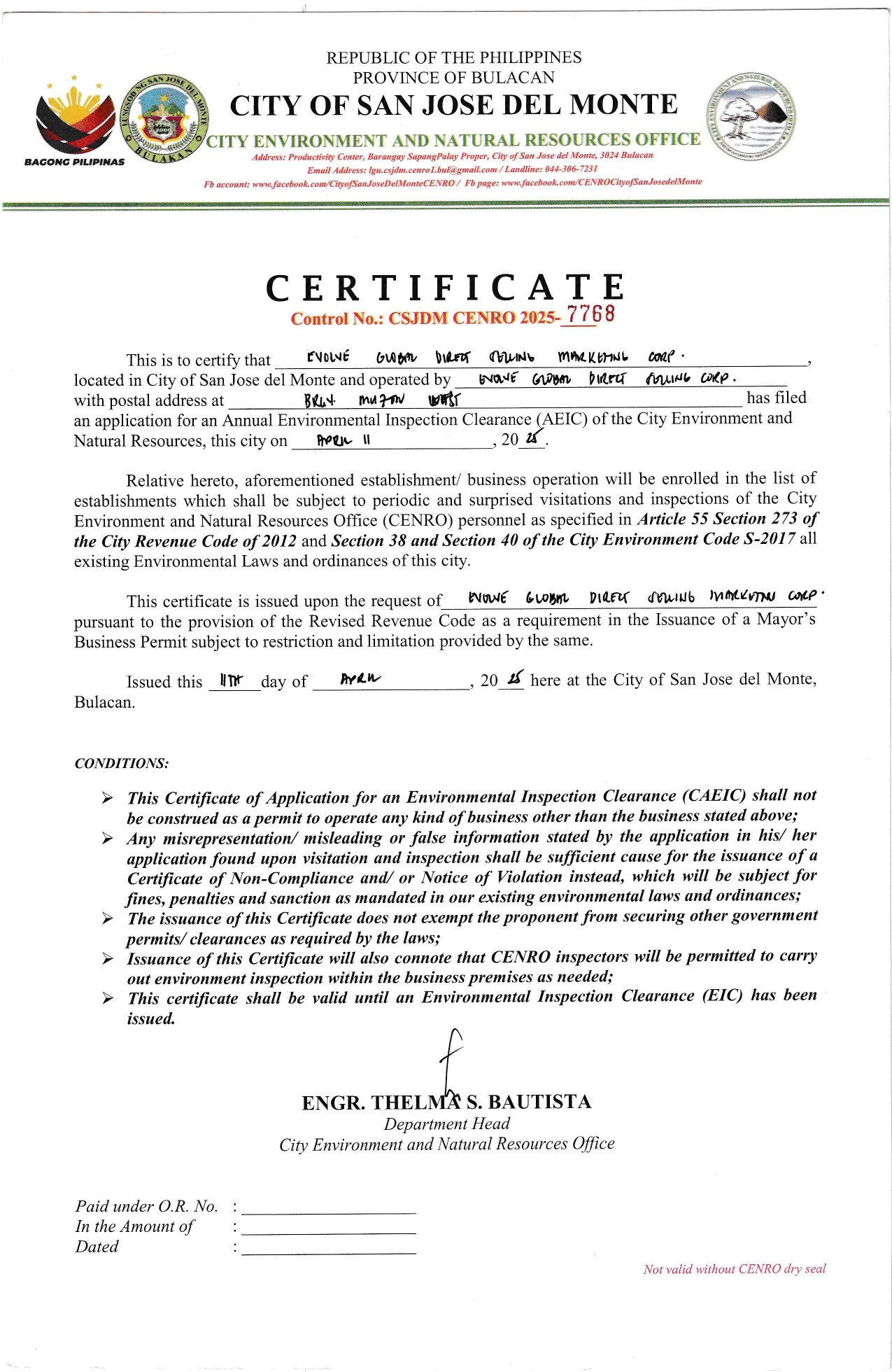 Environmental Permit